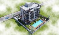 AN-1491-3, شقة (5 غرف, 2 حمامين) بناء حديث مع شرفة و بركة سباحة في انطاليا أكسو