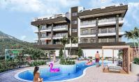 AL-843-5, شقة (3 غرف, 2 حمامين) بناء حديث مع شرفة و بركة سباحة في الانيا باسيرلي